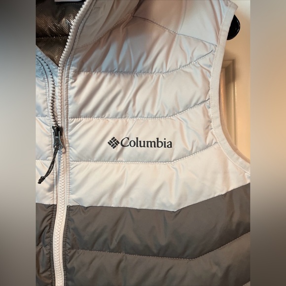 Columbia White Out Vest Mens Small Gray Puffer Omni-Heat Insulated New Tags - Picture 4 of 16